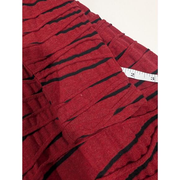 Habitat Dress Womens Small Red Black Textured Knit Knee Length - Picture 10 of 11